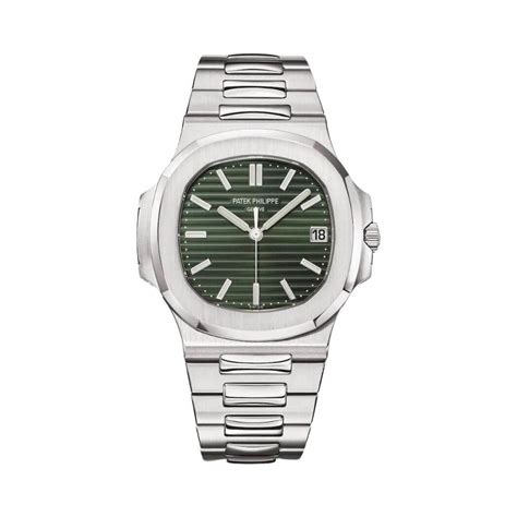 patek philippe nautilus sunburst olive green